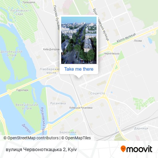 вулиця Червоноткацька 2 map