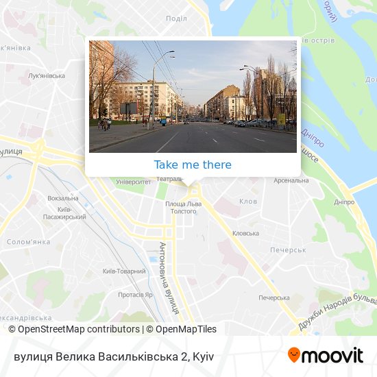 Карта вулиця Велика Васильківська 2