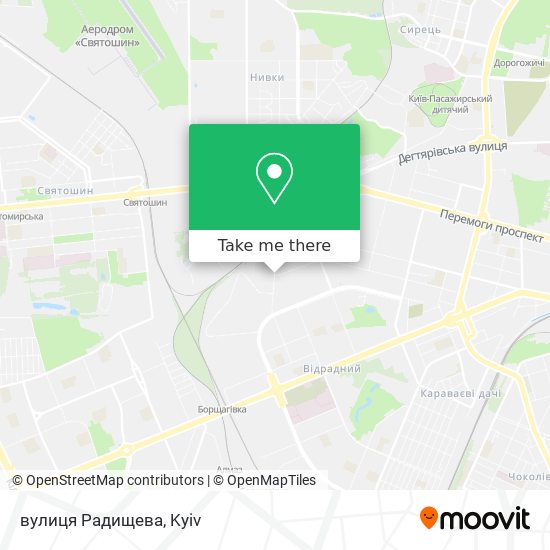 вулиця Радищева map