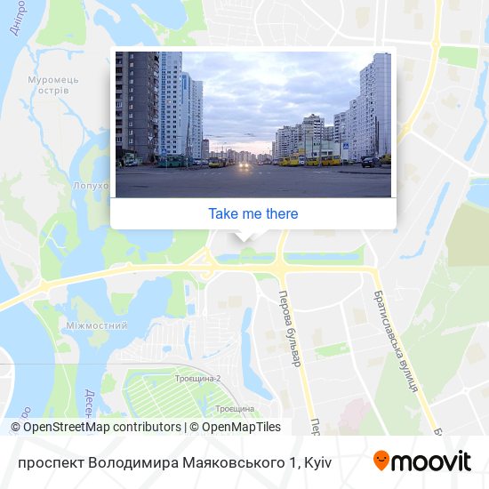 проспект Володимира Маяковського 1 map