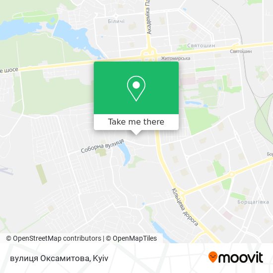 вулиця Оксамитова map