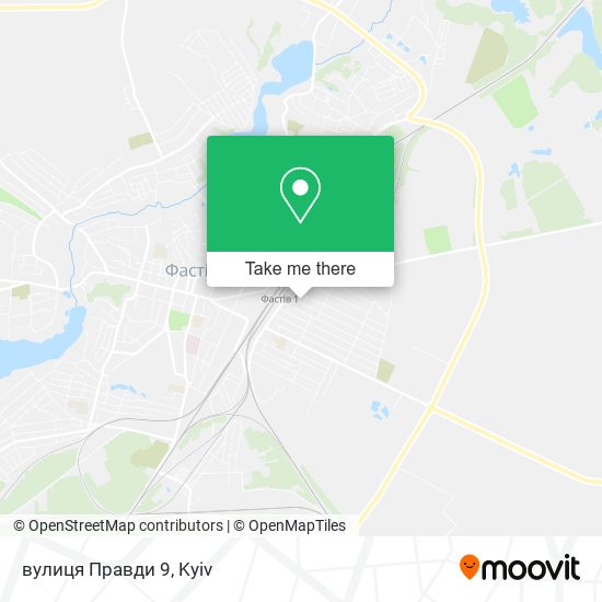 Карта вулиця Правди 9