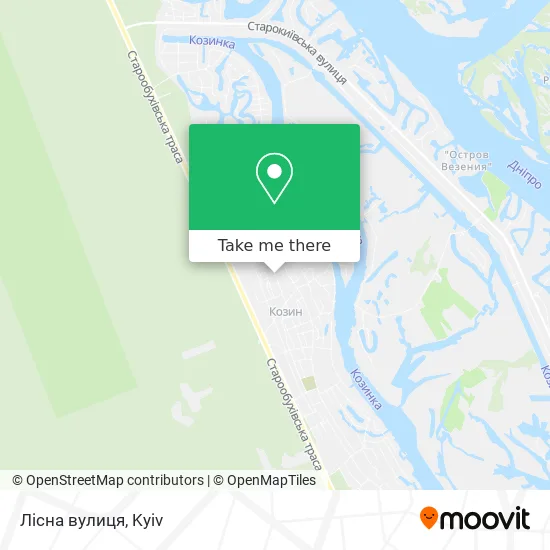 Лісна вулиця map