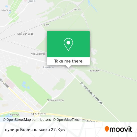 вулиця Бориспільська 27 map