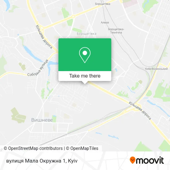 Карта вулиця Мала Окружна 1