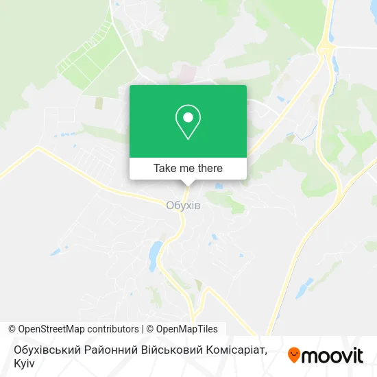 Карта Обухівський Районний Військовий Комісаріат