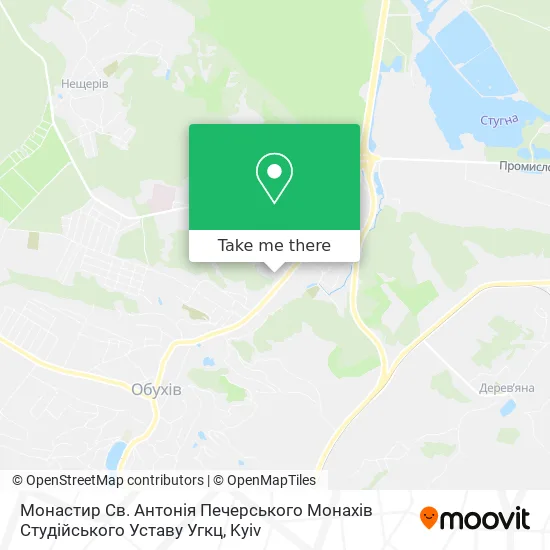 Монастир Св. Антонія Печерського Монахів Студійського Уставу Угкц map