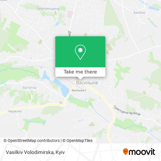 Карта Vasilkiv Volodimirska