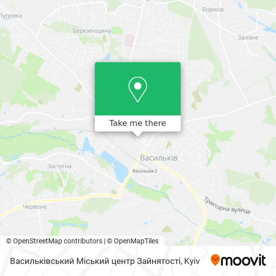 Карта Васильківський Міський центр Зайнятості