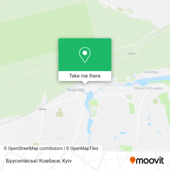Карта Брусилівські Ковбаси