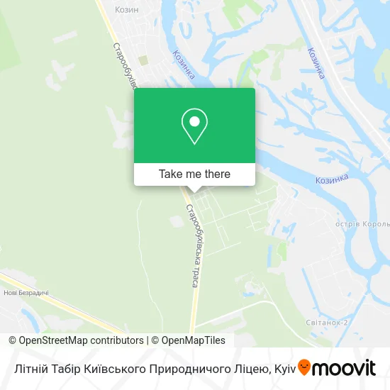 Карта Літній Табір Київського Природничого Ліцею