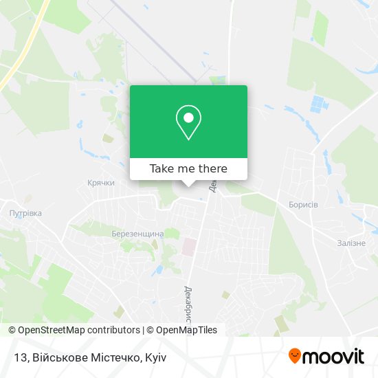 13, Військове Містечко map
