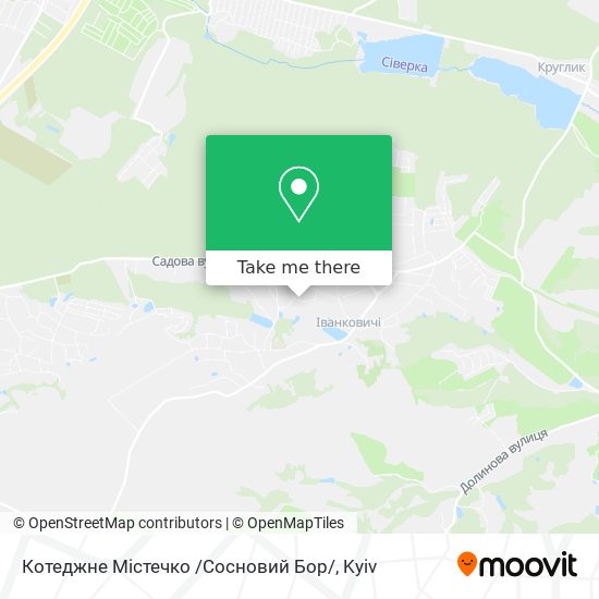 Карта Котеджне Містечко /Сосновий Бор/