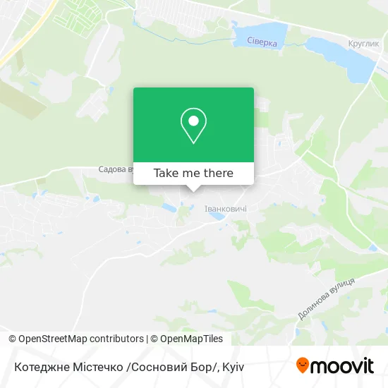 Карта Котеджне Містечко /Сосновий Бор/