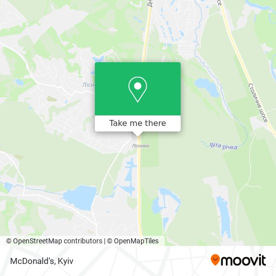 Карта McDonald's