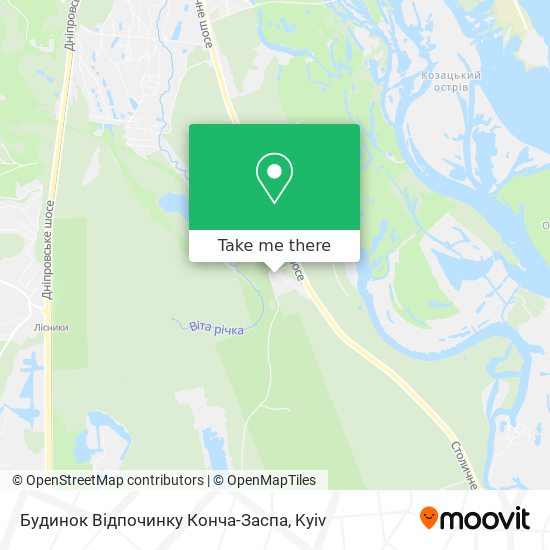 Будинок Відпочинку Конча-Заспа map