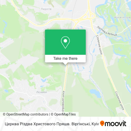 Карта Церква Різдва Христового Пряшв. Віргінські