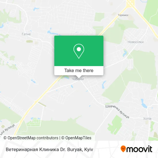 Карта Ветеринарная Клиника Dr. Buryak