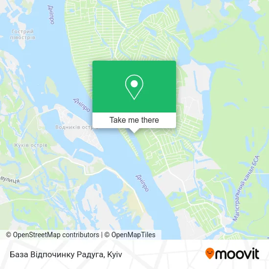 Карта База Відпочинку Радуга