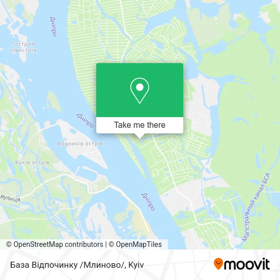 Карта База Відпочинку /Млиново/