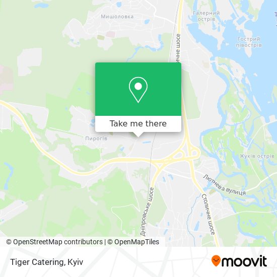 Tiger Catering map