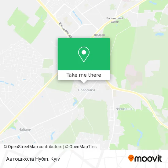 Карта Автошкола Нубіп