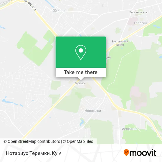Карта Нотариус Теремки