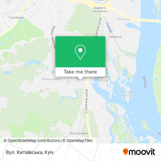 Вул. Китаївська map