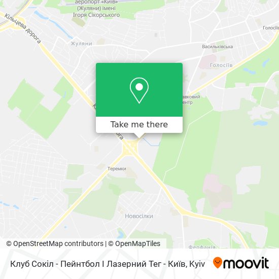 Клуб Сокіл - Пейнтбол І Лазерний Тег - Київ map