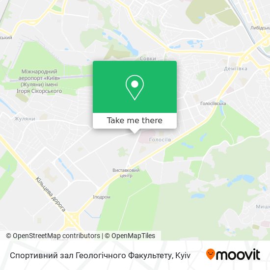 Спортивний зал Геологічного Факультету map