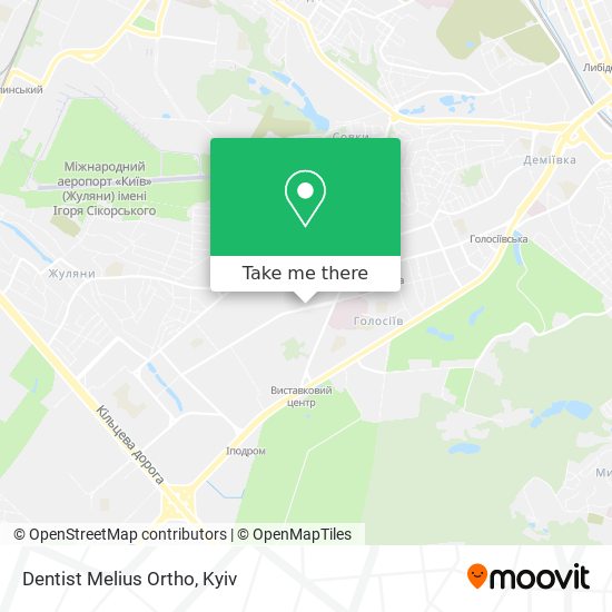 Dentist Melius Ortho map