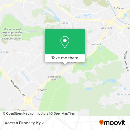 Карта Хостел Евроcity