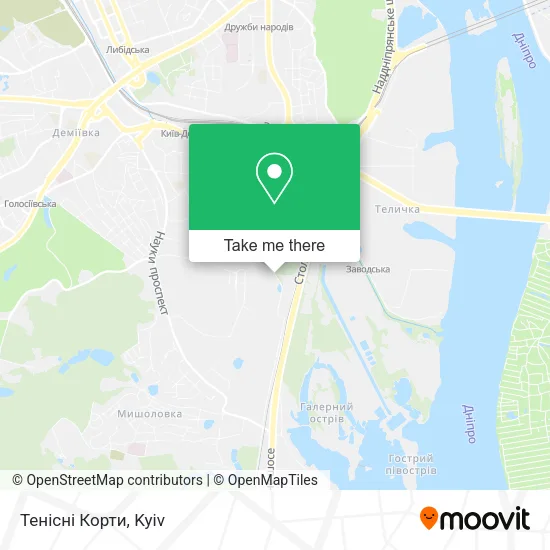 Карта Тенісні Корти