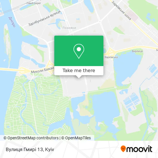 Карта Вулиця Гмирі 13