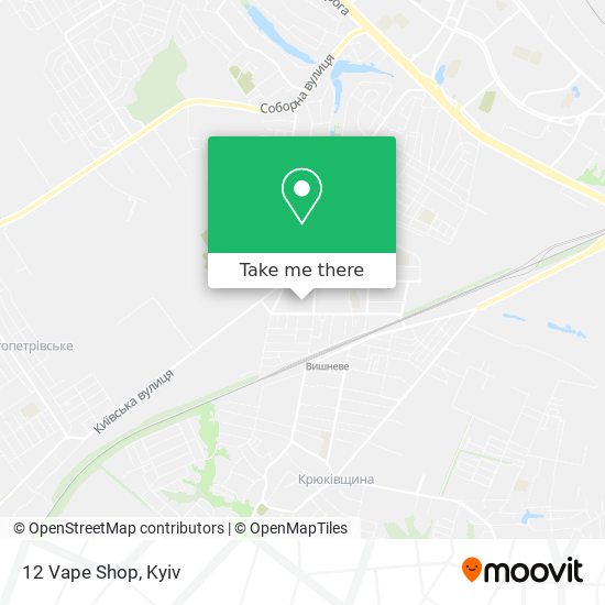 12 Vape Shop map