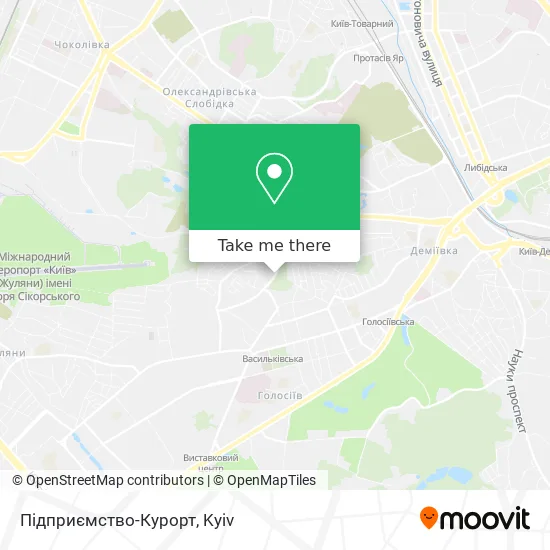 Карта Підприємство-Курорт
