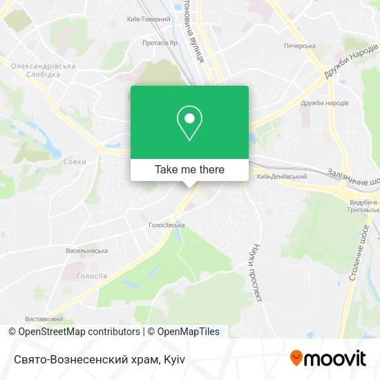 Карта Свято-Вознесенский храм