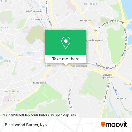 Blackwood Burger map