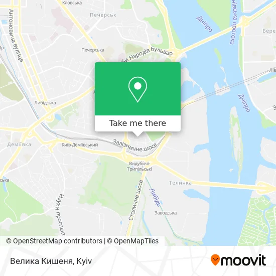 Велика Кишеня map