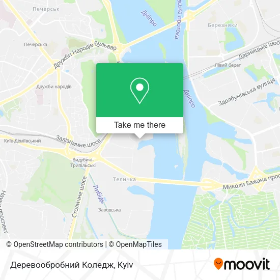 Карта Деревообробний Коледж