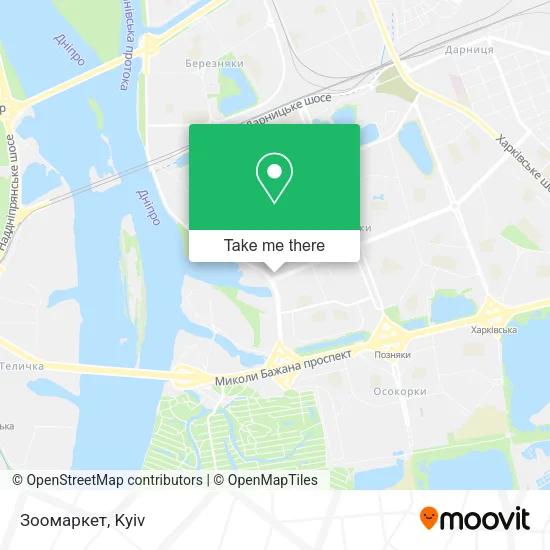 Карта Зоомаркет