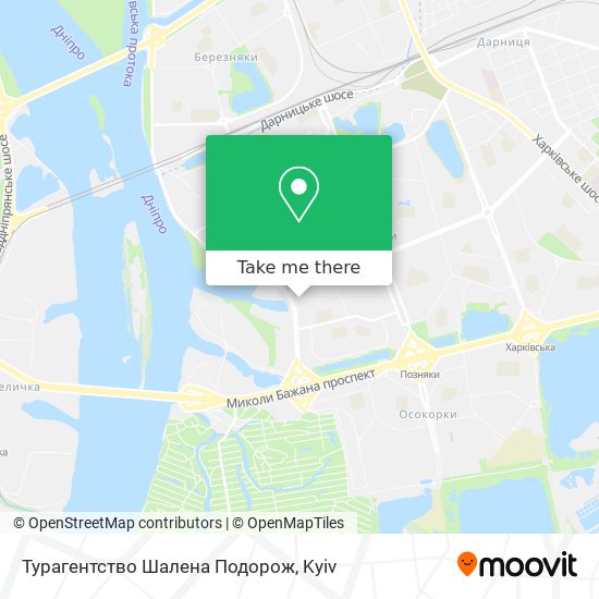 Турагентство Шалена Подорож map