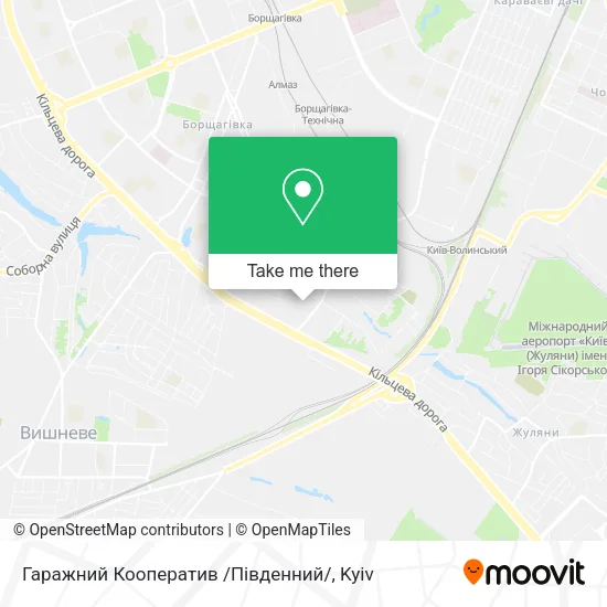 Карта Гаражний Кооператив /Південний/