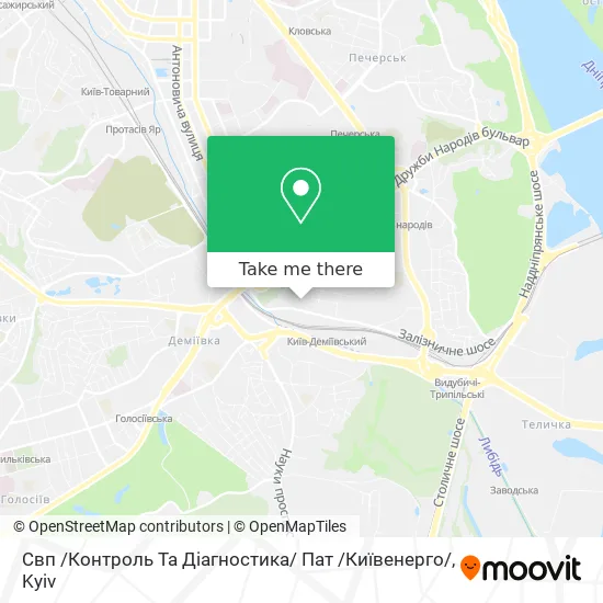 Свп /Контроль Та Діагностика/ Пат /Київенерго/ map