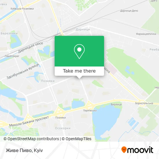 Карта Живе Пиво