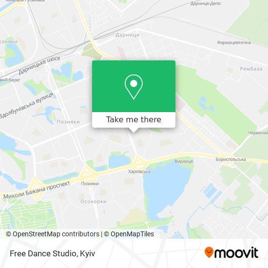 Free Dance Studio map