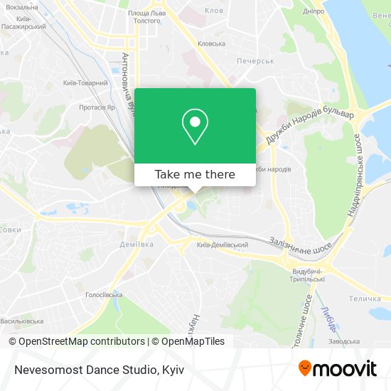 Nevesomost Dance Studio map