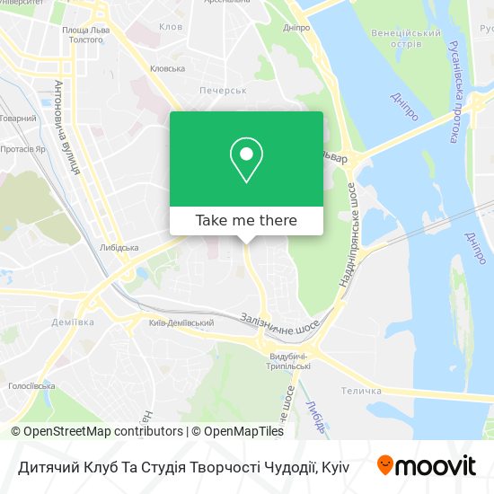 Дитячий Клуб Та Студія Творчості Чудодії map