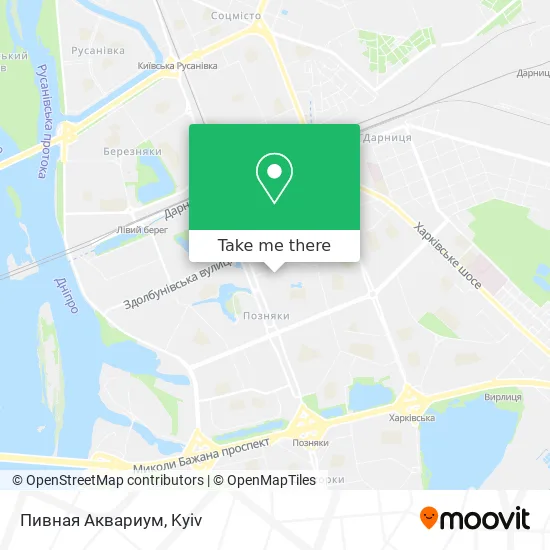 Карта Пивная Аквариум