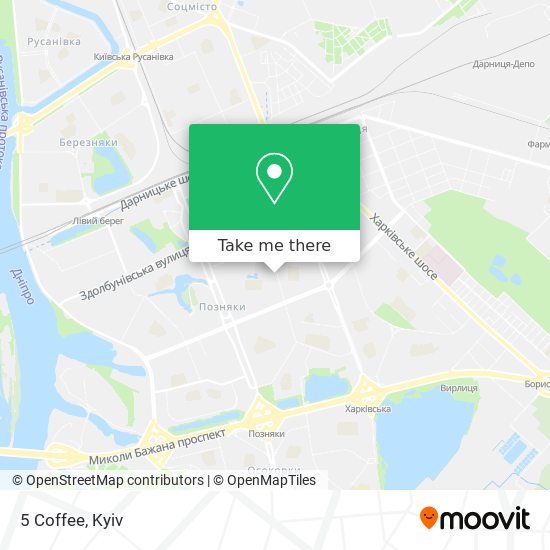 5 Coffee map